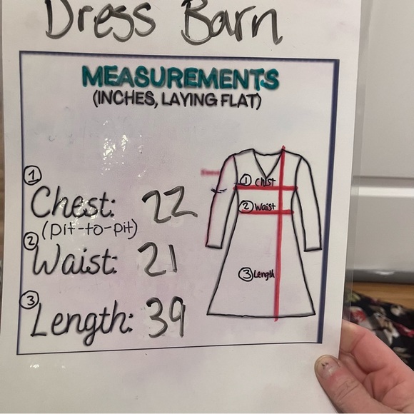 DressBarn 16 fit flare floral midi dress cocktail retro vintage wedding guest - Picture 12 of 12